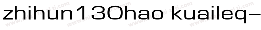 zhihun130hao kuaileq字体转换